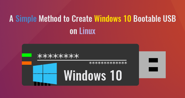 create a windows 10 boot drive